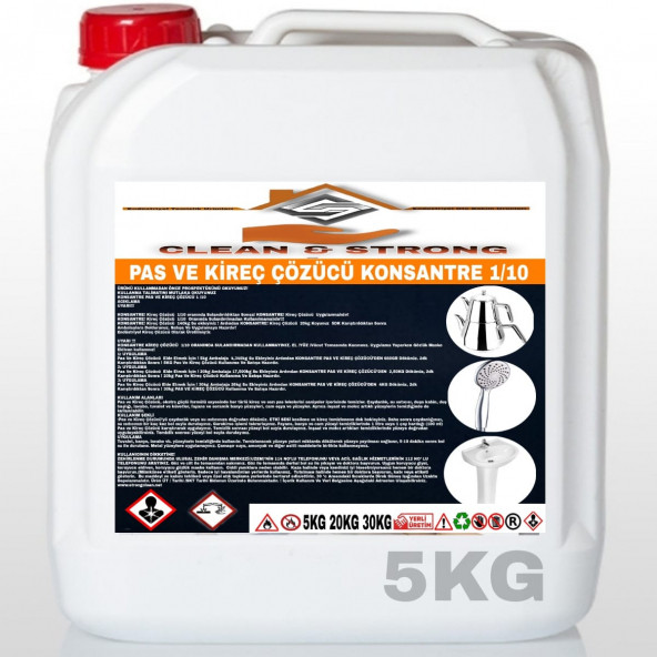 PAS KİREÇ ÇÖZÜCÜ KONSANTRE 1/10 5KG