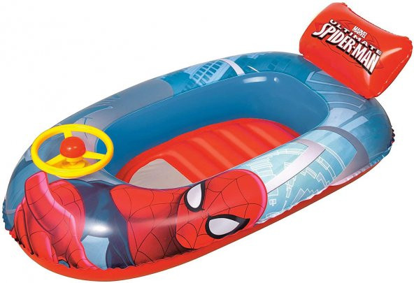 Örümcek Adam Direksiyonlu Çocuk Deniz Botu 112x71 Cm Marvel Spiderman