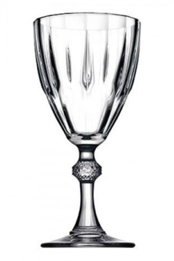Paşabahçe 44767 diamond ayaklı su bardak - kadeh meşrubat bardağı 6 lı