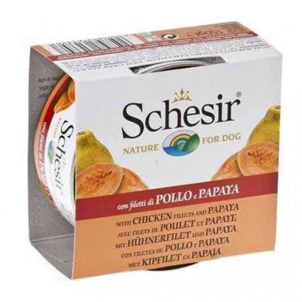 Schesir Tavuk Ve Papaya Köpek Konservesi 150 gr