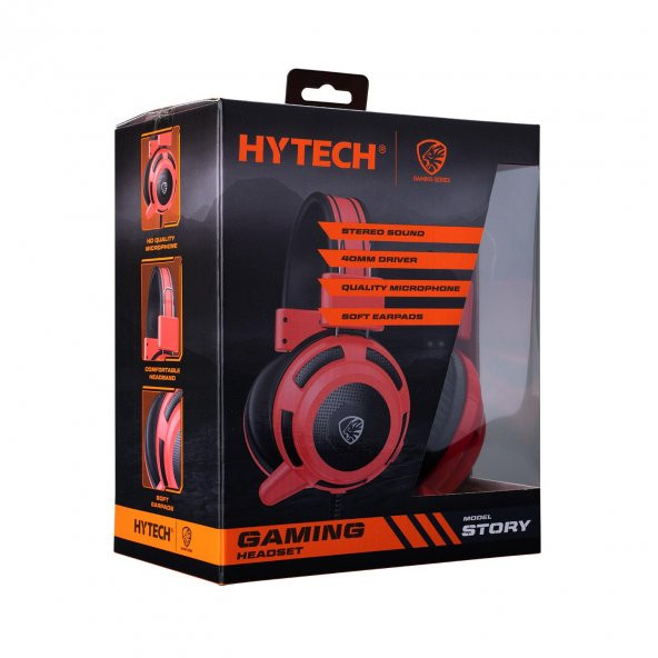 Hytech HY-G7 STORY Kırmızı 3,5mm Gaming Oyuncu Mikrofonlu Kulaklık - 5