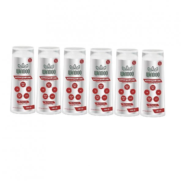 Windoo Bıttım Şampuanı Medical Hair Care 400 Ml 6 Adet