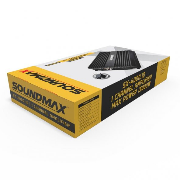 Soundmax Sx-4000.1d 13.000 Watt Bas Kontrol Aparatlı Anfi Mono - 2