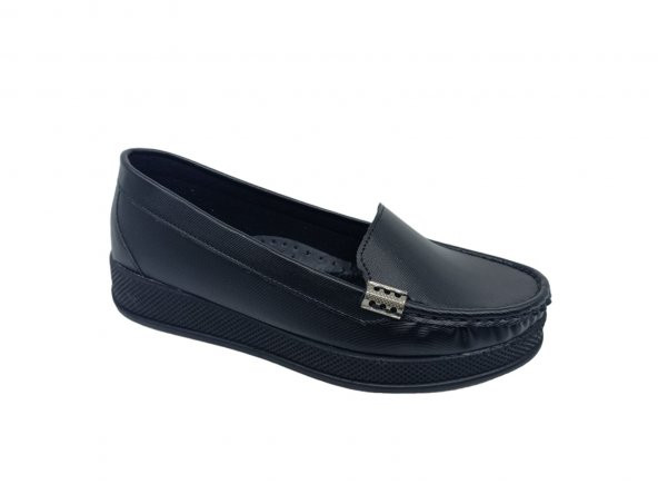 Zerhan C129 Kadın Siyah Dolgu Topuk Ayakkabı - 2