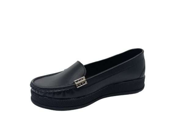 Zerhan C129 Kadın Siyah Dolgu Topuk Ayakkabı - 3