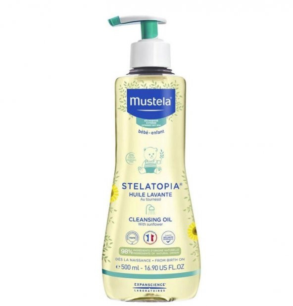 Mustela Stelatopia Temizleme Yağı 500 ml 3504105034313