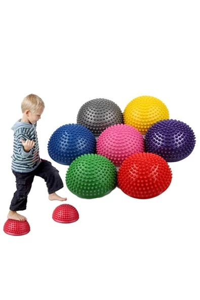 Duyu Denge Nehir Taşlarıdikenli Duyusal Denge Yarım Top6 Lı Set - 2