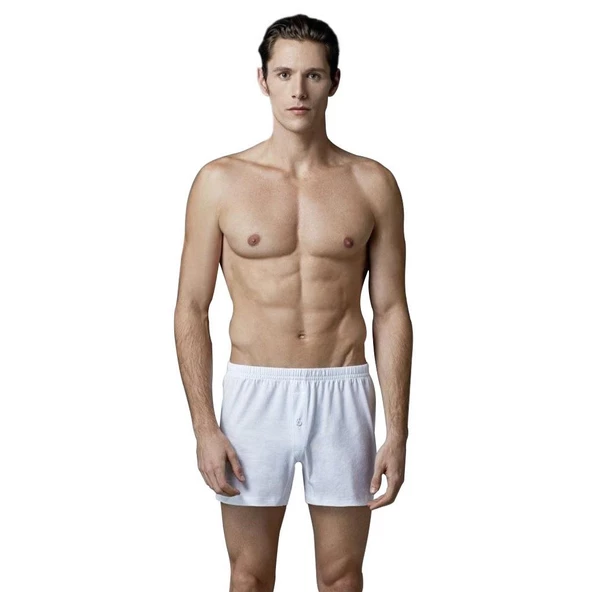 2 li Eros Erkek Penye Boxer Yüzde Yüz Pamuklu 033 - 2