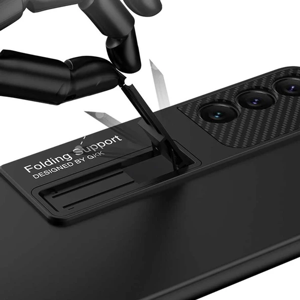 Galaxy S22 Kılıf Zore Standlı Ays Kapak - Resim 9