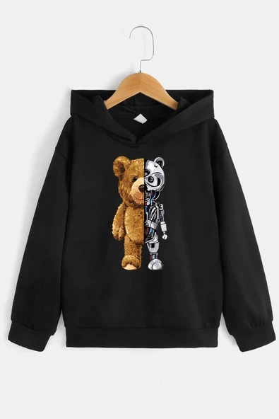 Çocuk Robobear Baskılı Sweatshirt