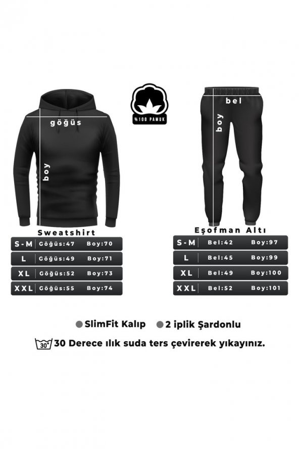 Unisex Berkeley Baskılı Eşofman Takımı - 7