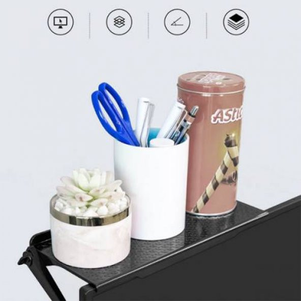 Polham Katlanabilir Laptop Standı Tv Üstü Stand Tutucu Çok Amaçlı Stand Laptop Stand TV Stand - 3