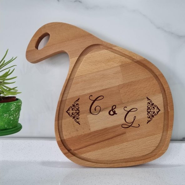 Veraart Kişiye Özel Ahşap Sunum ve Kesme Tahtası - 3