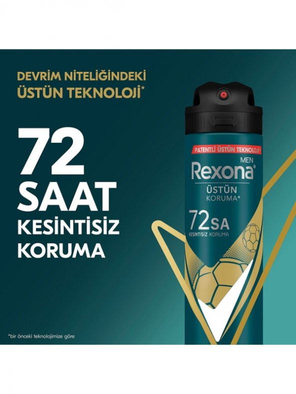 Rexona Men Erkek Sprey Deodorant Champions 72 Saat Kesintisiz Üstün Koruma 150 ml