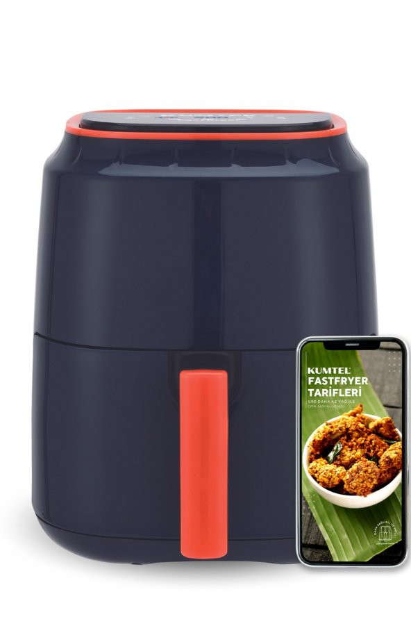 Kumtel SporFit Lacivert Digital Fastfryer (Yağsız Fritöz Airfryer)