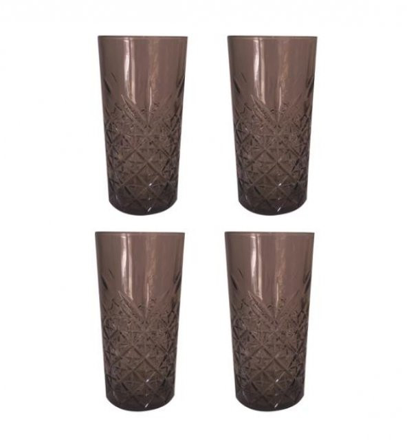 Paşabahçe 52800G Timeles 4lu Meşrubat Bardağı 450 cc -Gri - 2