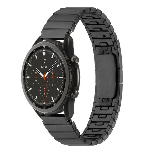 Samsung Galaxy Watch 46mm Zore KRD-82 22mm Metal Kordon Saat Değildir.  Siyah