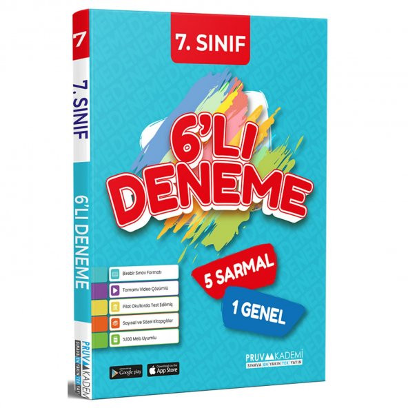 Pruva Akademi 7. Sınıf Tüm Dersler 6 lı Deneme Pruva Akademi - 2