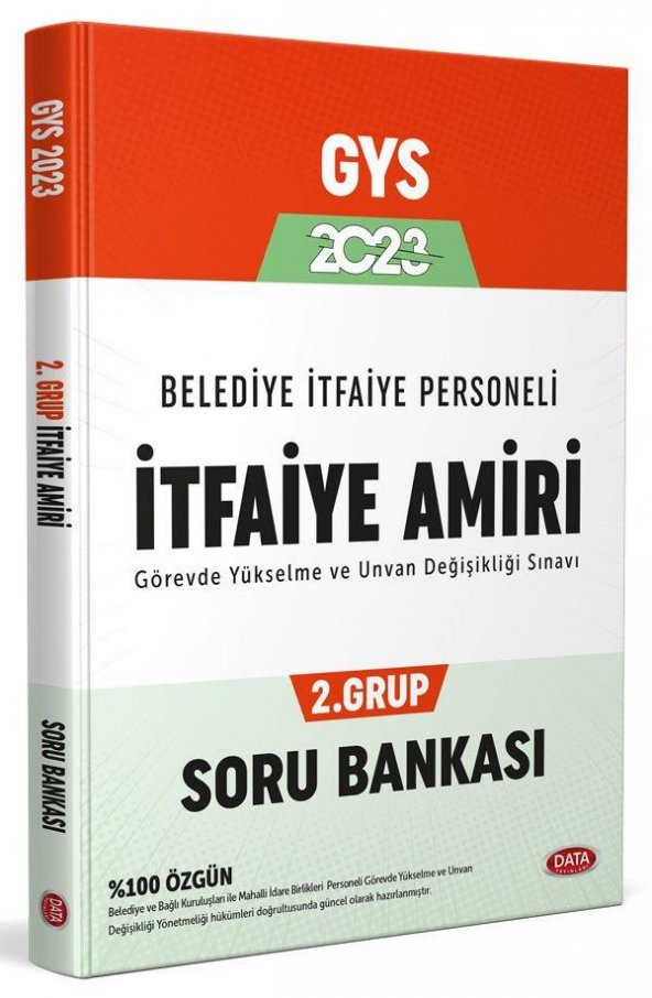 2023 Belediye İtfaiye Personeli İtfaiye Amiri 2. Grup GYS Soru Bankası Data Yayınları