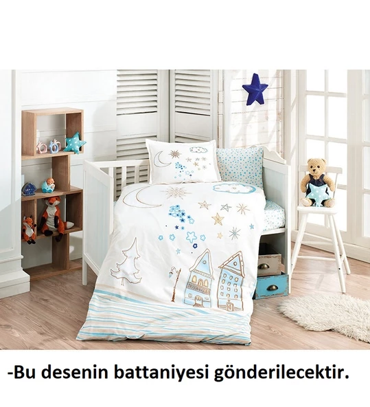 Özdilek Stella Bebek Battaniyesi (100x120)-Mavi - 2