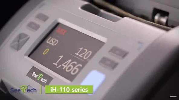 Hitachi IH-110 Çift Cıslı Karışık Banknot Sayma Makinesi 20 Ülke Parası - 7