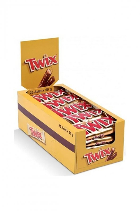 Twix Karamelli Çikolata 50 G X 25 Adet