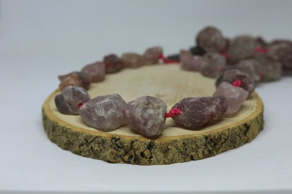 Çilek Kuvars Taşı Ham Parçalar/adet (19510-1) - 3