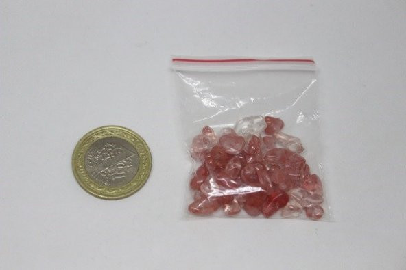 Gül Kuvars Taşı Doğal Küçük Taşlar50 adet - Resim 5