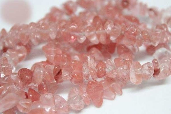 Gül Kuvars Taşı Doğal Küçük Taşlar50 adet - Resim 9