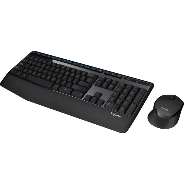 Logitech Kablosuz Klavye Mouse Seti Türkçe Q Siyah Kablosuz Klavye ve Mouse Seti