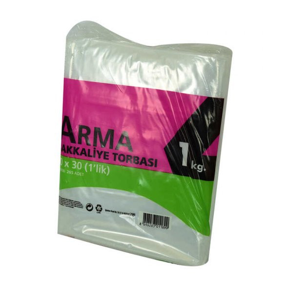 Naylon Torba Arma Şeffaf Bakkaliye Kuruyemiş Şeker Torbası 20x30 (1 lik ) Takribi 265 Adet 1000 Gr - 3