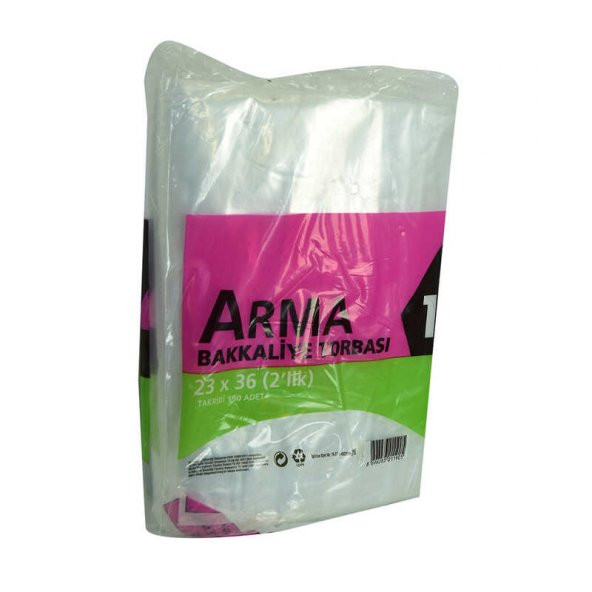Naylon Torba Arma Şeffaf Bakkaliye Kuruyemiş Şeker Torbası 23x36 (2 lik ) Takribi 190 Adet 1000 Gr - 2