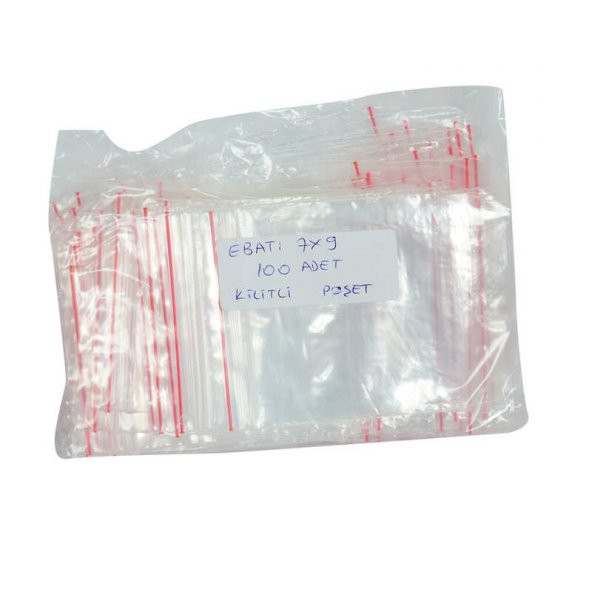 Kilitli Naylon Torba Poşet 7X9 Cm Şeffaf 100 Adet 1 Paket - 2