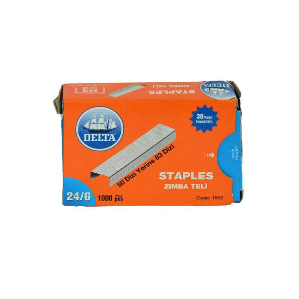 Zımba Teli Gri No-24/6 83 Dizi 1000 Adet Kod-1552 - 2