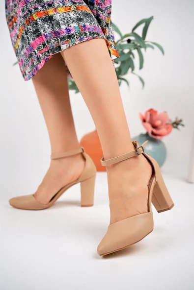 Muggo Soffy Garantili Kadın Klasik Günlük Tarz Şık ve Rahat Topuklu Ayakkabı - 7