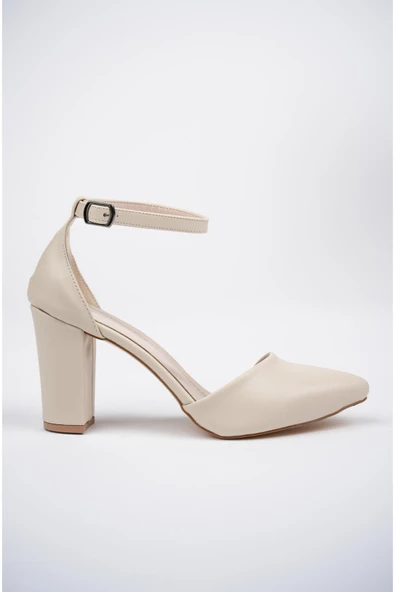 Muggo Soffy Garantili Kadın Klasik Günlük Tarz Şık ve Rahat Topuklu Ayakkabı - 5