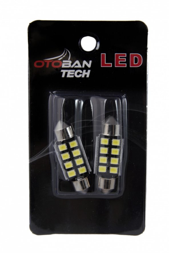 OTO TAVAN PLAKA SOFİT LED SJ-3030  8 ÇİP SMD 31 MM CANBUS 12 V BEYAZ