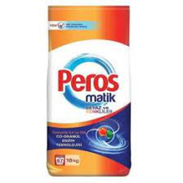 Peros Matik 10 kg Beyazlar ve Renkliler Toz Deterjan