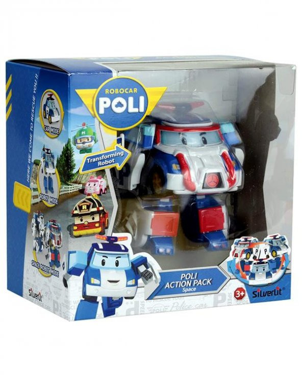 Robocar Poli Aksesuarlı Transformers Robot Figür