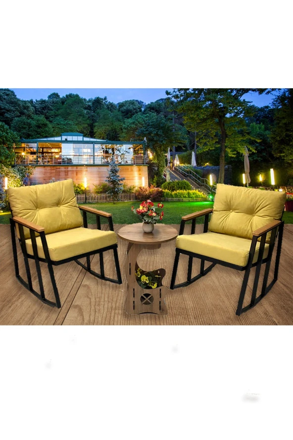 adımshops Balkon-bahçe-kafe Çay Seti Koltuk Oturma Takımı,oturma Grubu Çaysetleri Sallanır Koltuk ürün görseli