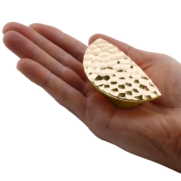 Elegans Half Çekmece Dolap Dolabı Kapak Kulpu Kulpları Kulbu Plastik Gold Altın Kulp Mobilya Mutfak - 4