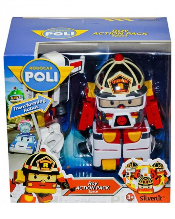 Poli Robocar Astronot Aksesuarlı Transformers Robot Roy Space 83313