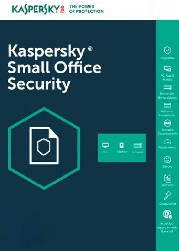 Kaspersky small offıce 1s+10k(1server+10k md) 1 yıl
