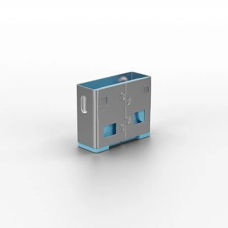 Lindy LIN-40462  USB A Tipi Port Kilidi Anahtar Hariç 10 lu Paket, Mavi Renk