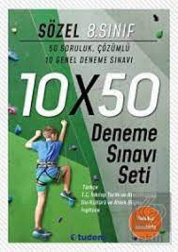 8. Sınıf Sözel 10x50 Deneme Sınavı Seti Tudem Yayınları