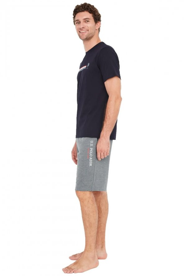 US Polo Assn Erkek T-shirt Şort Takımı 18661 - 2