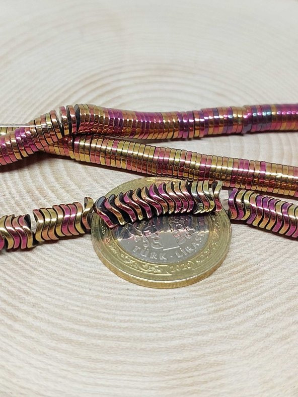 Hematit Taşı Dizi 6*1mm (36815) - Resim 2