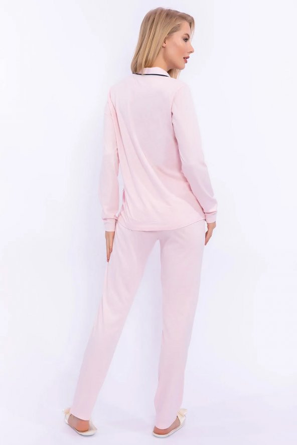 Pierre Cardin Kadın Gelin Modal Pamuk Gömlek Pijama Takımı 7717 Y - 3