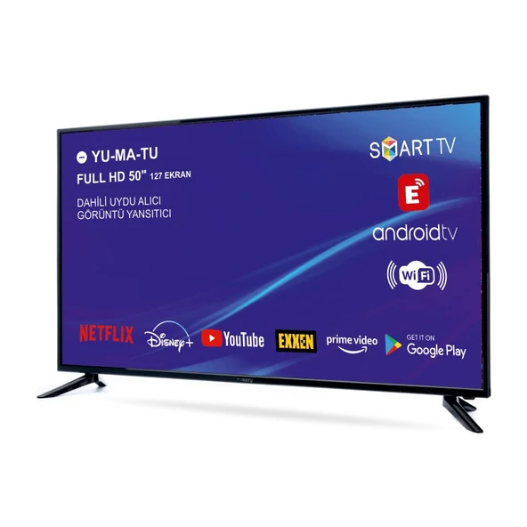 Yumatu 50'' 127 Ekran Uydu Alıcılı Full HD Android Smart LED TV - 2