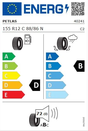Petlas Full Power PT825 Plus 155/R12C 88/86N Yaz Lastiği - 2025 - Resim 2